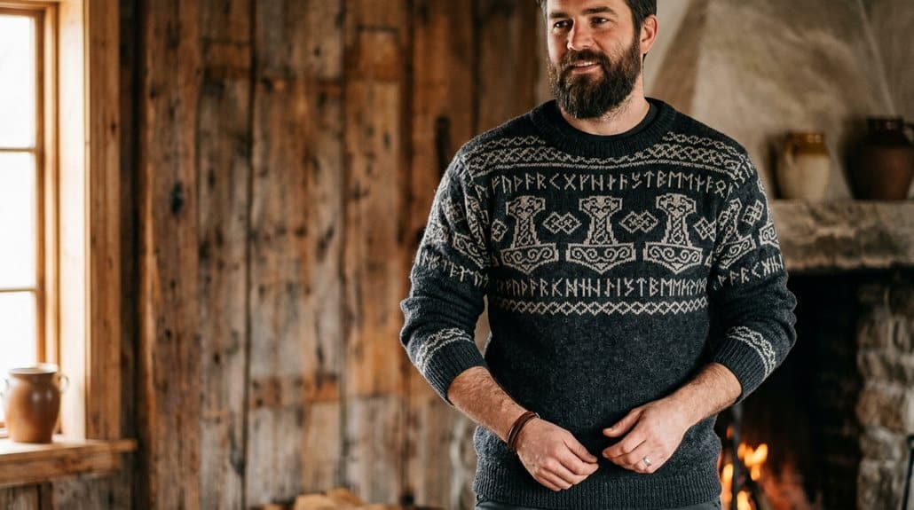 Pullover - Walhalla Wikinger Odin Thor Wodan Ragnar Wikinger Motiv 3 lässiger, geschichteter, subtiler Fandom-Stil