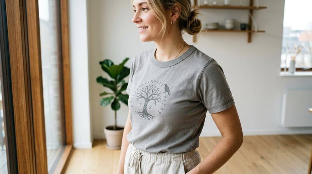Midgard Home and Faith Nordic Mythology Women's T-Shirt 3 klassische und lässige nordische Kleidung