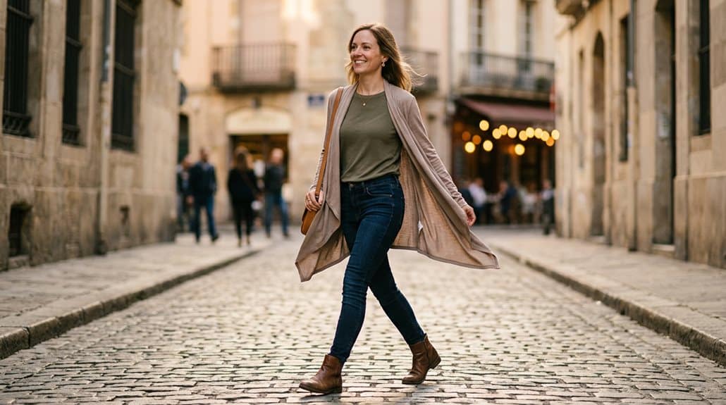 LARACE Offene Vorne Strickjacke für Frauen 3 müheloser geschichteter Cardigan alltäglicher Style