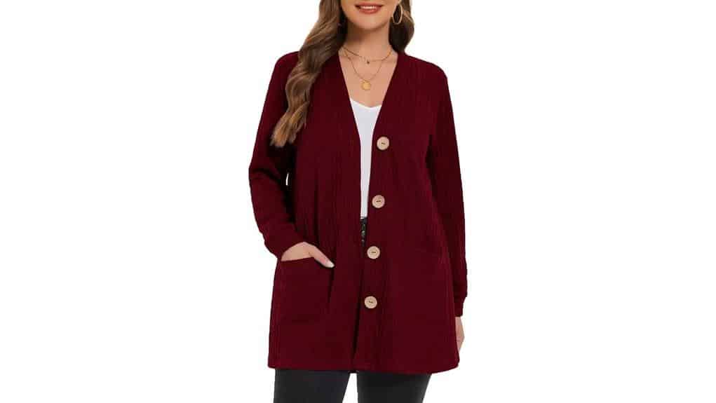 LARACE Offene Vorne Strickjacke für Frauen 2 Spitzenfront offenes Strick-Cardigan