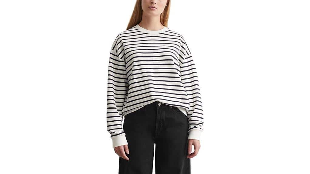 Marc O'Polo Denim Damen Bio-Baumwolle Gestreiftes Sweatshirt 2 Marc O'Polo gestreiftes Bio-Sweatshirt