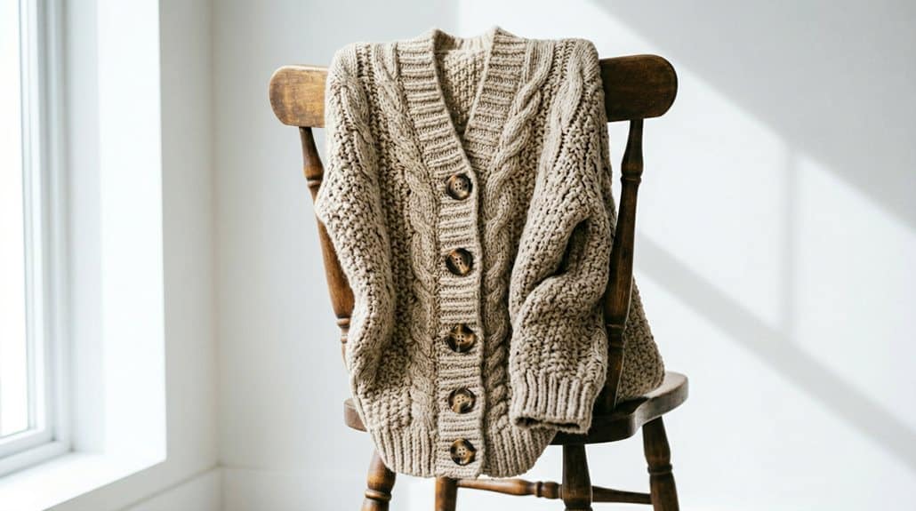 Strickjacken für Frauen Lange Strickjacke mit Knöpfen 4 Pflegeanleitung Styling-Probleme