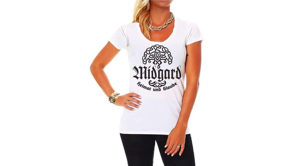 Midgard Home and Faith Nordic Mythology Women's T-Shirt 2 Midgard Zuhause Nordisches Frauen-T-Shirt