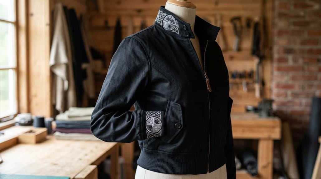 Damen Harrington-Jacke Nordic Raven Vanesegen Schildmaid Schildmädchen 4 Pflegehinweise für Polyester-Baumwoll-Jacke