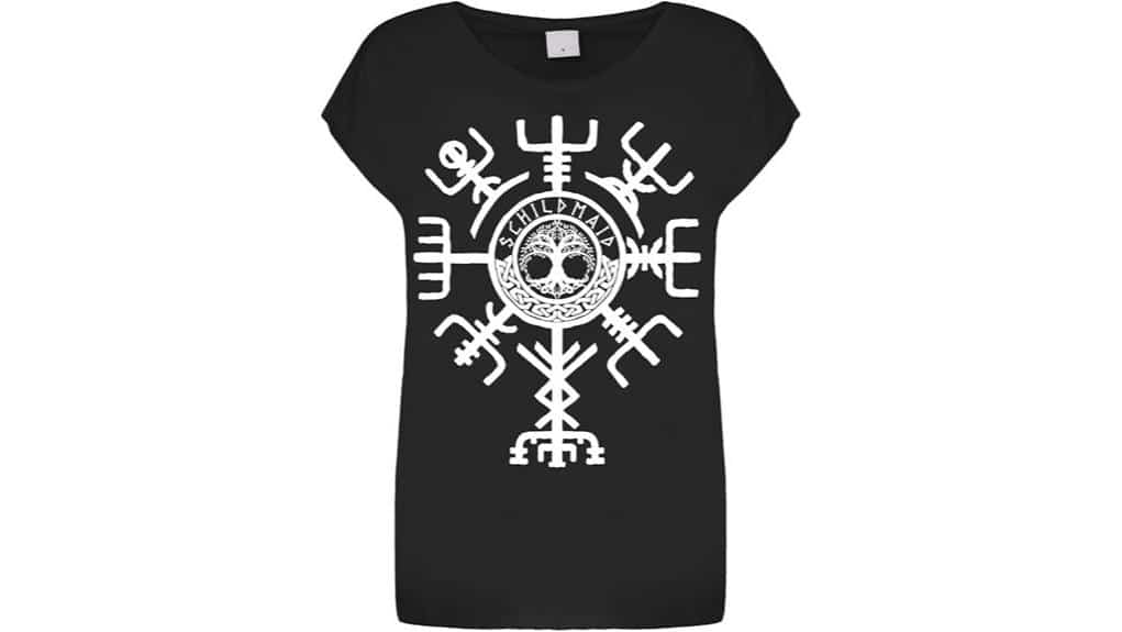 Damen T-Shirt Schildmaid Freya Walküre Nordische Mythologie Wikinger Edda Odin Rezension 2 Walküre Freya nordische Mythologie