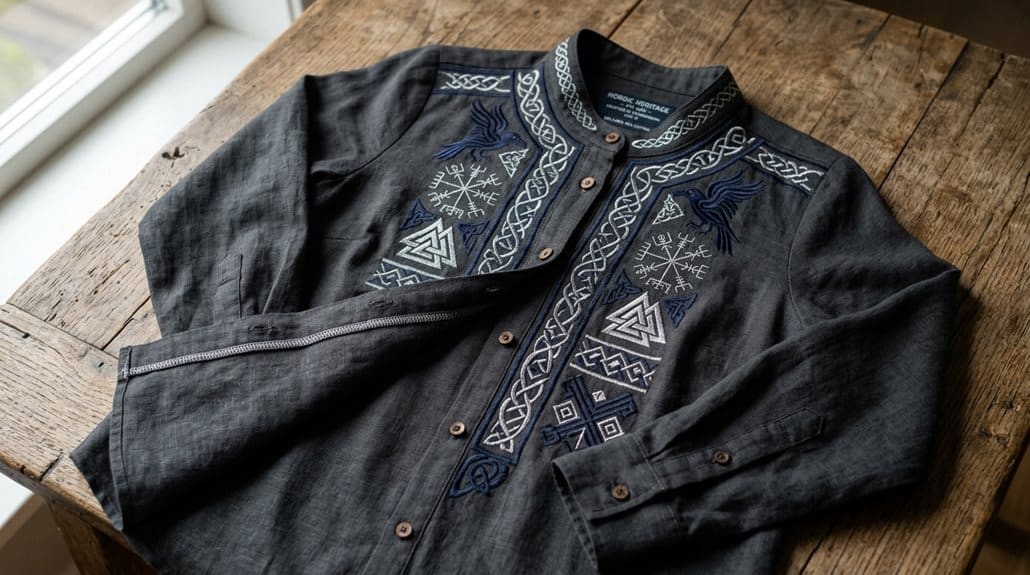 MAKAYA Damen-Shirt mit Wikinger-Motiven 3 vielseitiges schlichtes Alltags-Wikinger-T-Shirt