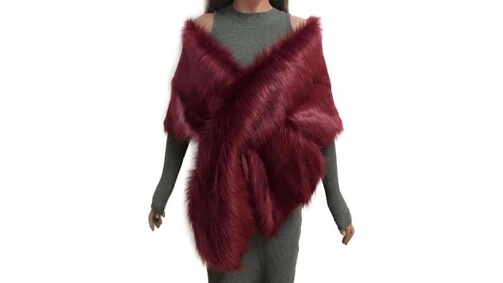 Vikings Kostüm Damen Kunstfell Stola Schal 2 Vikings Kostüm Damen Kunstfell-Stola