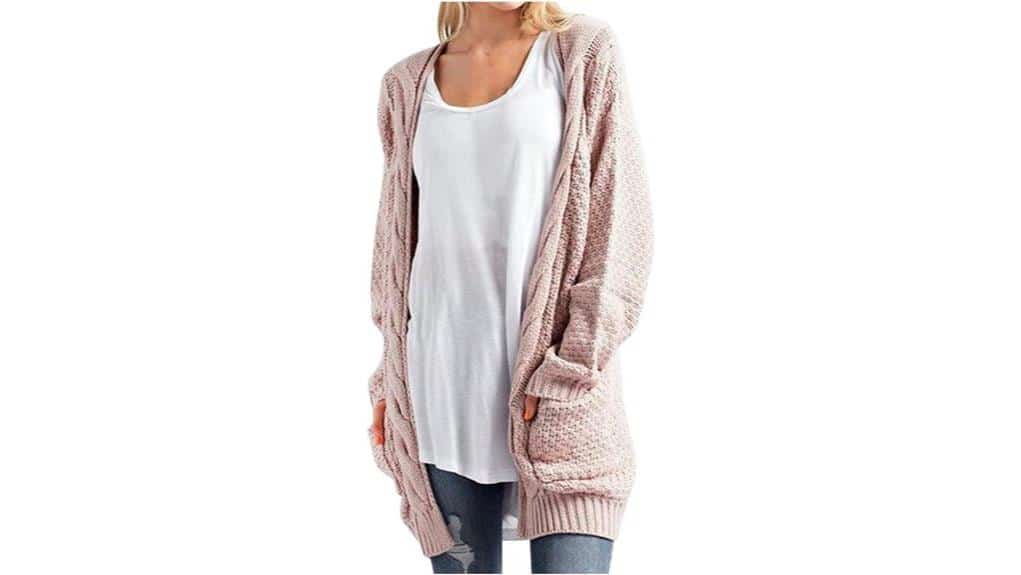 Store Damenstrickjacke Damen Langarm Gestrickter Winterpullover 2 Damen gestrickter Langarm-Winter-Cardigan