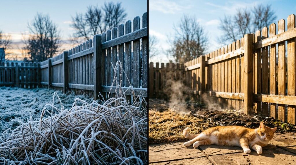 Wenn es morgens kalt und mittags warm ist 2 kalte Morgen, warme Nachmittage