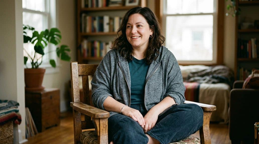 Damen-Übergröße Zip-Up-Hoodie Lässiger Pullover Strickjacke 3 gemütlicher strukturierter Alltags-Hoodie