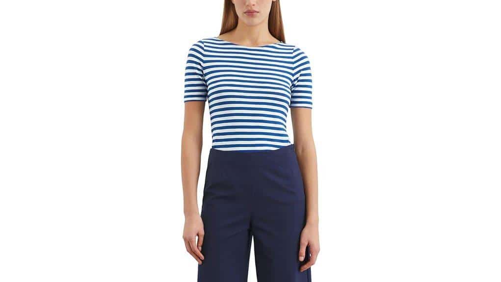 Marc O’Polo Damen Bio-Baumwolle Gestreiftes T-Shirt 2 marc o polo damen bio-baumwolle gestreift