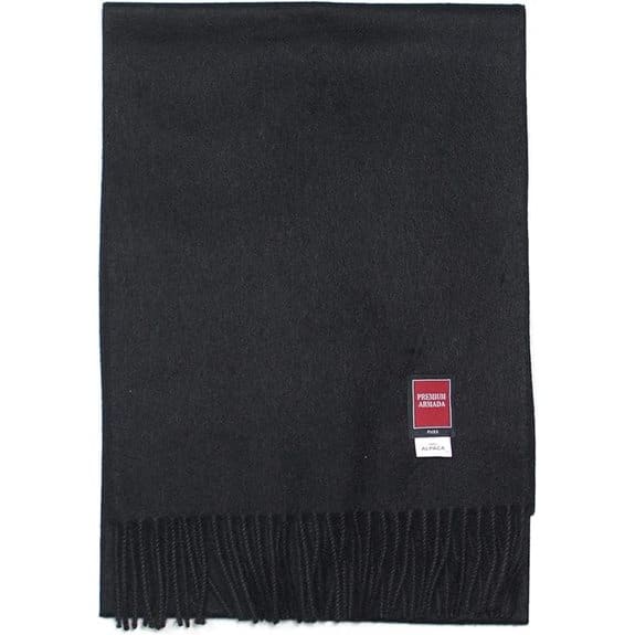 5 Schals, die du die ganze Saison tragen wirst 7 Reiner Alpaka-Woll-Schal Weich & Warm Unisex