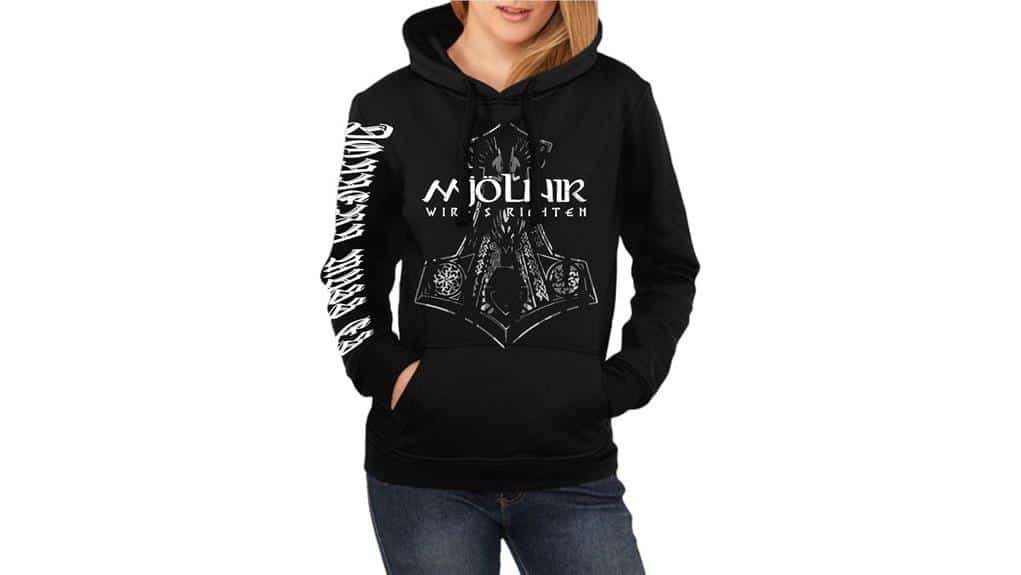 SONS of ODIN Thor’s Hammer Damen-Hoodie 2 Damen Thor Hammer Hoodie